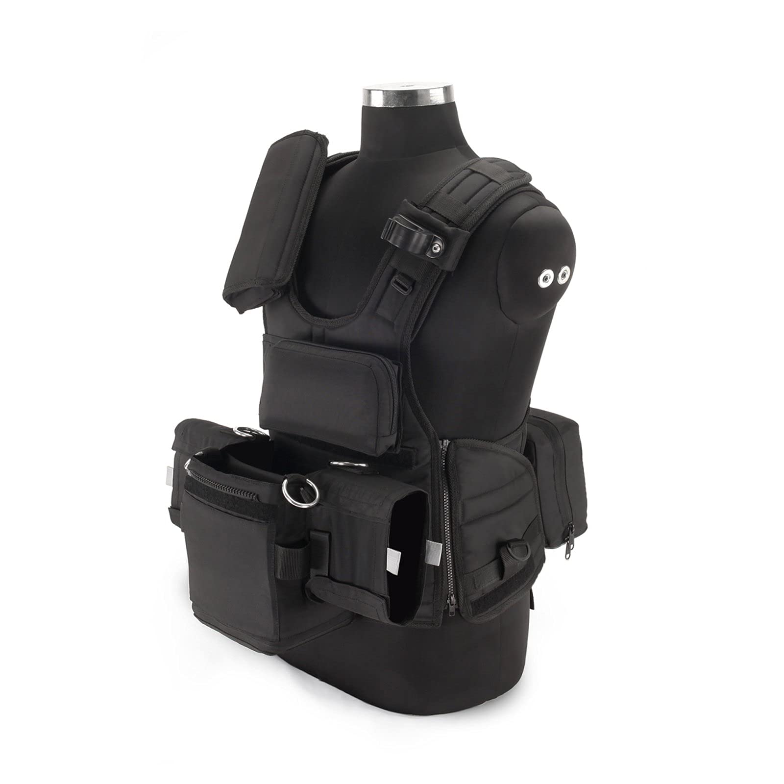 PROAIM ATV gilet tattico audio per fonici e operatori boom | Gilet tattico traspirante con tasche multiple, sistema MOLLE e vestibilità regolabile per registrazioni audio in esterna
