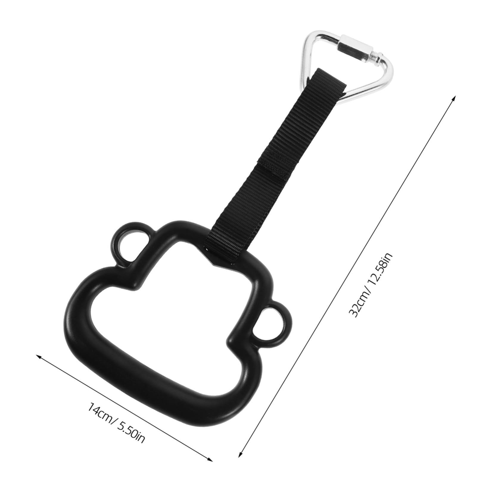 Hemoton 1Pair Gym Rings Non Slip Indoor Exercise Rings for Durable Material for Playground and Ninja Obstacle Course Training