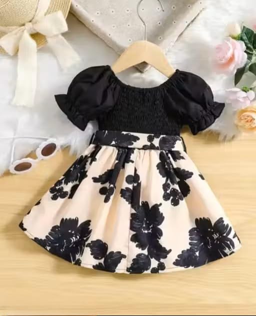 Image of Summer Cotton dress for kids and childs|||C,Black Girls Frock dress|i,
