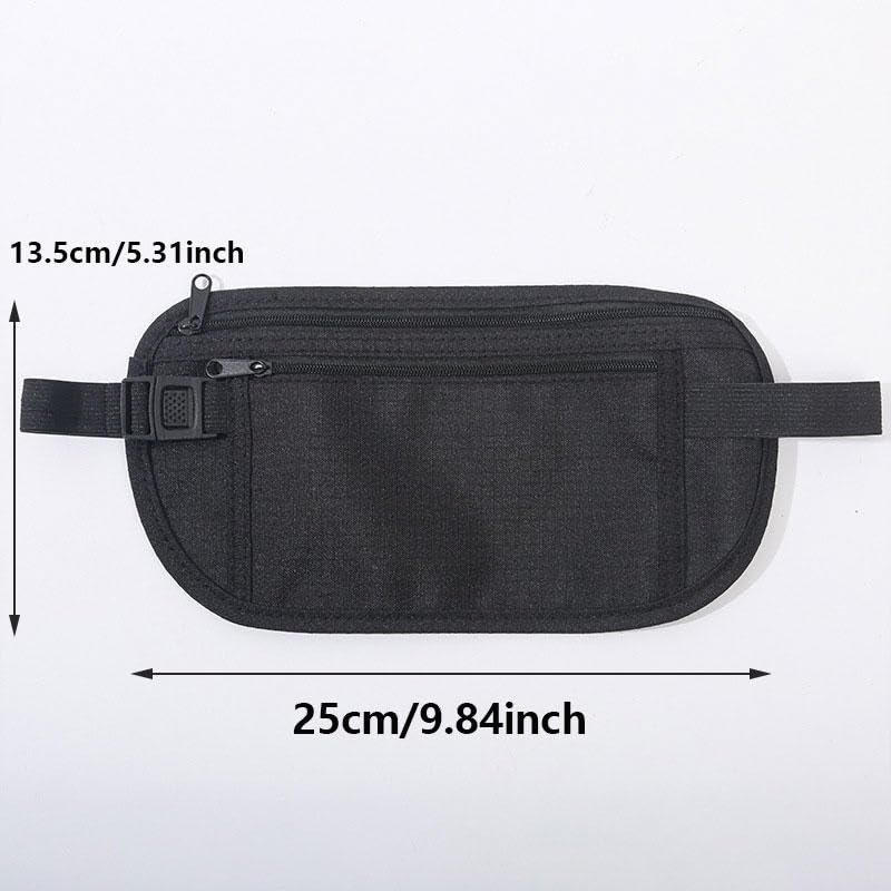 Podróżna saszetka biodrowa dla kobiet mężczyzn Bezpieczeństwo Pasek na pieniądze Etui paszport Running Fanny Ukryty portfel Torba klatkę piersiową telefon(4 Color)