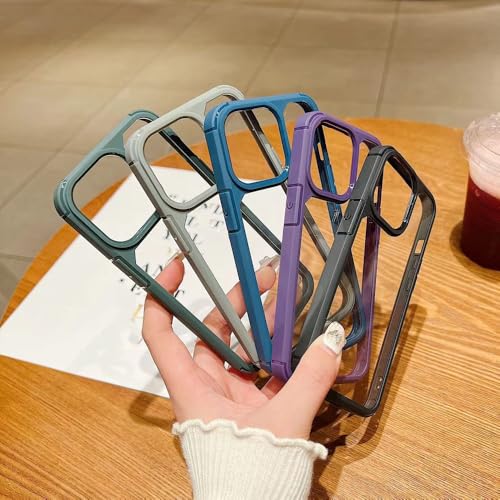 Coque antichoc de luxe transparente pour iPhone 14 Plus violette