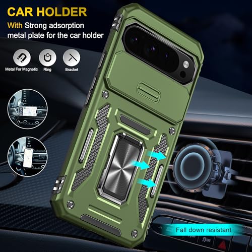 Protection Pixel 9 Pro XL coque rigide avec verre trempé écran et cache objectif mobile - 5