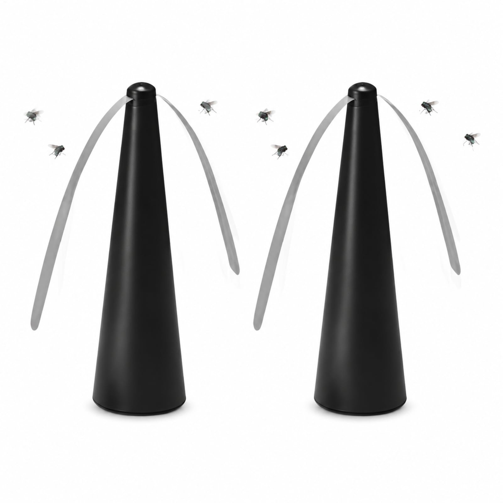 2 Packs Fly repellents Fan For Tables insectss, Portable Table Fly Fan