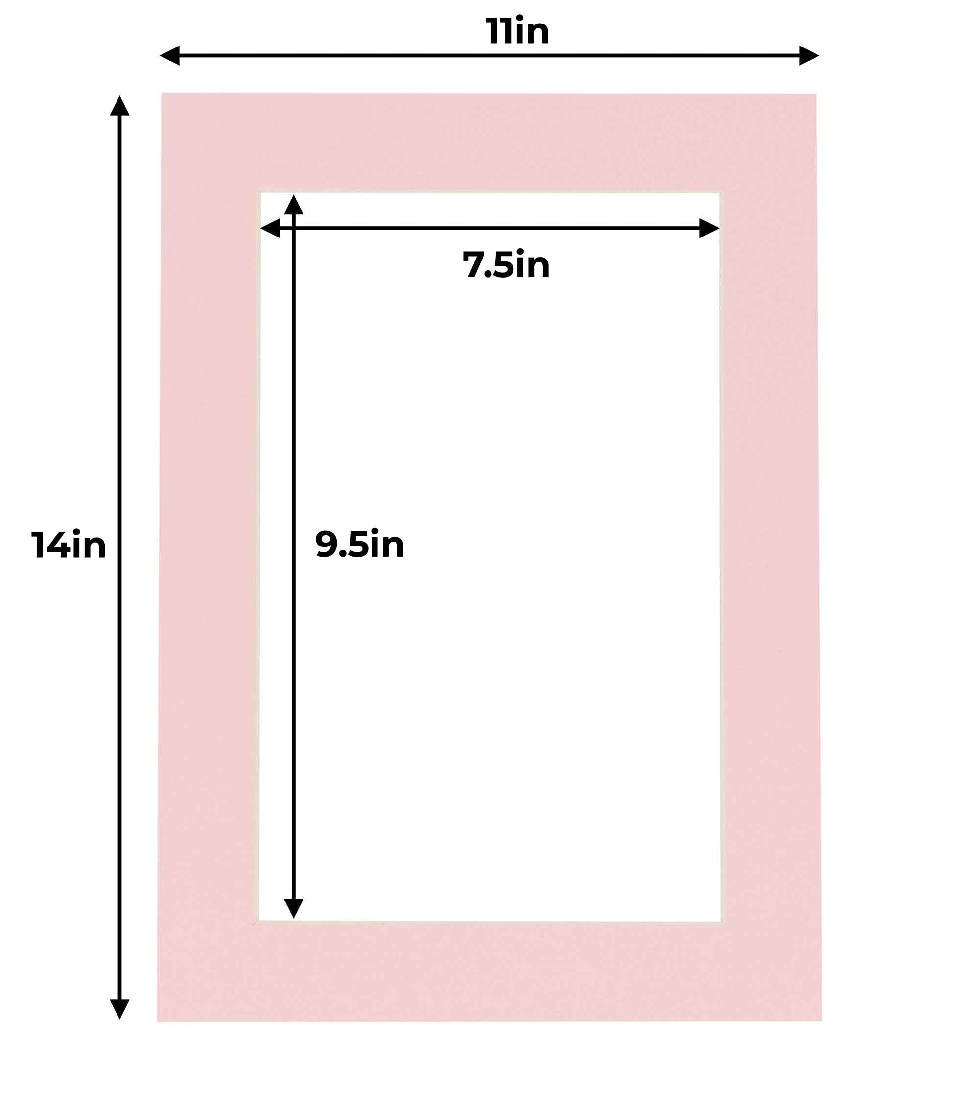 White Acid-Free Mat Board For 12x16 Frame – Fits 8.5x11 Photos – Single Mat, Made In USA