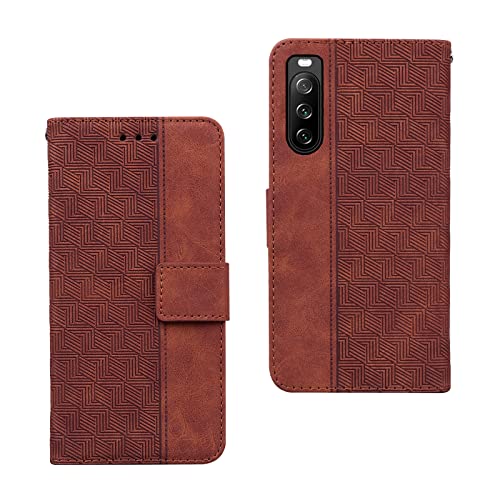 Xperia 10 III ケース 手帳型 Xperia 10 III Lite ケース SO-52B SOG04 XQ-BT44 簡単で大気の几何学的外観保護カバー Xperia10iii カバー SO-52B ケース 財布とスタンドの機能が併存しており