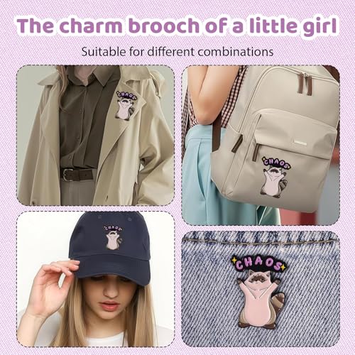 Image of Brooch for Women, Brooch Pin for Women, Elegant Enamel Pins, Lightweight Fashion Pin with Secure Closure Brooch for Men Women, Fashion Accessories for Bags and Blazers for Daily