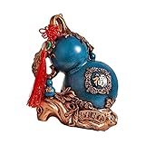 FLCPJGV Escultura de Calabaza de Estilo Oriental, Adorno de Polipasto en Resina para Decoración Hogareña, PEQUEÑa