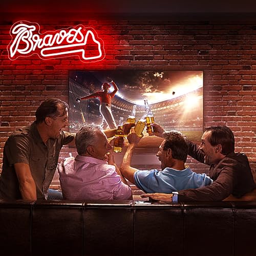 Image of Baseball Neon Sign for Wall Decor Sport Team LED Neon Light for Man Cave | Cool Wall Ornament For Dormitory, Bar, Club, Wonderful Birthday Gift For Baseball And Sports Fans