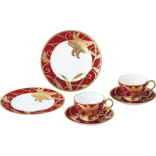 ノリタケ「花金彩百合」ティータイムペアセット 4697-1J/TP1035