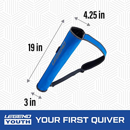Legend Arrow Quiver For Kids And Adults - Arrow Case For 16 Arrows - Back Bow Quiver For Left Or Right-Handed Archers - Sling Arrow Carry Case - Arrow Holders For Archery With Padded Shoulder Strap #TOP2