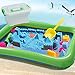 3 otters Play Sand and Sand Molds Kit, 4 Lbs Magic Sand Play Sand Beach Mold Kit Play Sand Set with 45 Pcs Sand Molds and 1 Sand Tray