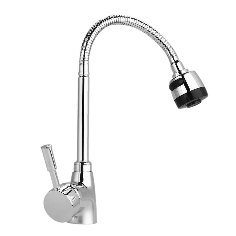 Robinet de cuisine pour évier difficile à nettoyer grâce au mitigeur pivotant 360 degrés