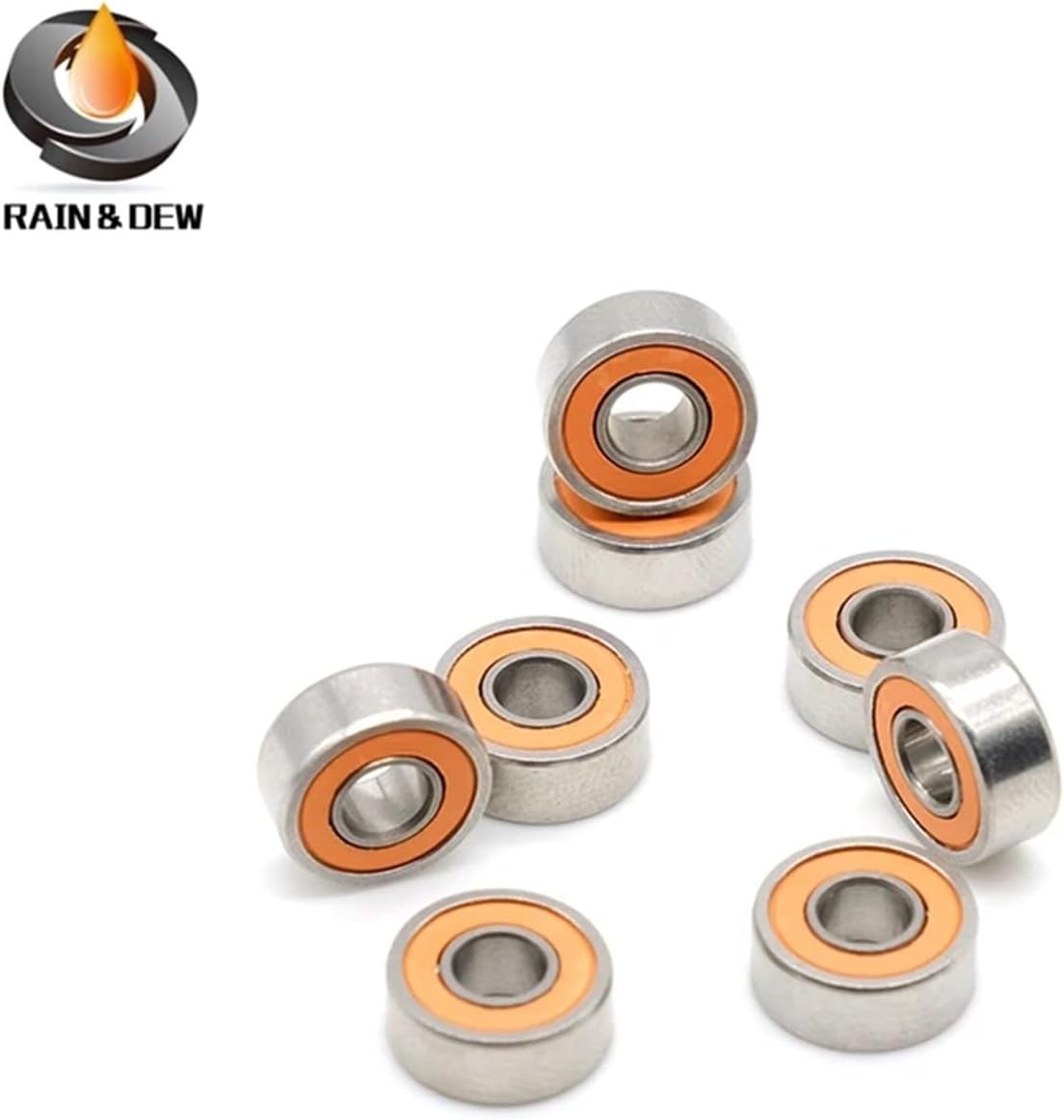 Ball Bearing 10Pcs MR104 4x10x4mm SMR104-2RS CB ABEC-7stainless Steel Hybrid Ceramic Bearing Bike Headset Bearings
