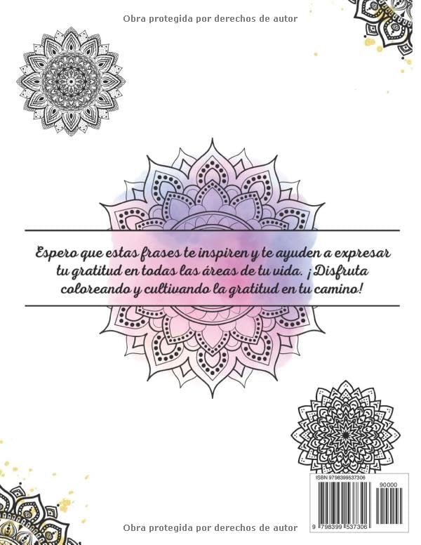 Miniatura 2 de Mándalas de Gratitud Colorea y agradece (Spanish Edition)