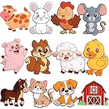 JOFONY Magnete Kinder Set mit 12 Stücke, Kühlschrank Magnete Kinder, Entzückende Tiere Magnete, Lustige Magnetspielzeug ab 3 Jahr, Vorschule Lernspielzeug, Kühlschrank Dekoration