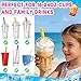 200 Pcs Jumbo Smoothie Boba Straws, Colorful Disposable Plastic Wide-mouthed Large Milkshake Straws for Bubble Tea, Lemonade, Milk, Coffee,Individually Wrapped