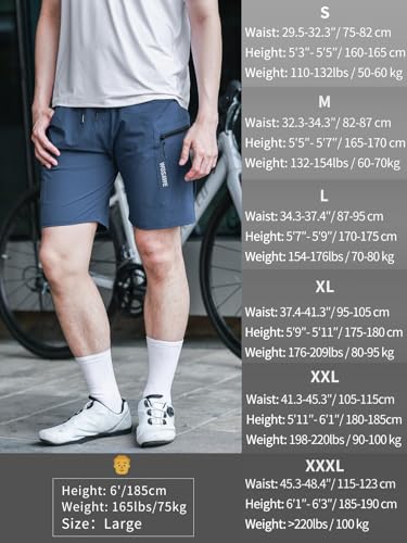 Shorts de ciclismo para hombre WOSAWE azul XL miniatura 6
