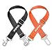 Vastar 2 Packs Adjustable Pet Dog Cat Car Seat Belt Safety Leads Vehicle Seatbelt Harness, Fluorescence Orange