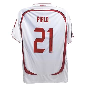 Amazon.com: Andrea Pirlo Signed Milan Away Soccer Jersey #21
