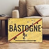 Türschild Stil Ww2 Bastogne 101. Straße Transportiert Mit Dem Flugzeug Band Nicht Leicht Zu Rosten Schilder Wetterfestes Deko Schild Für Partykeller Lieblingsplatz Dekoration M