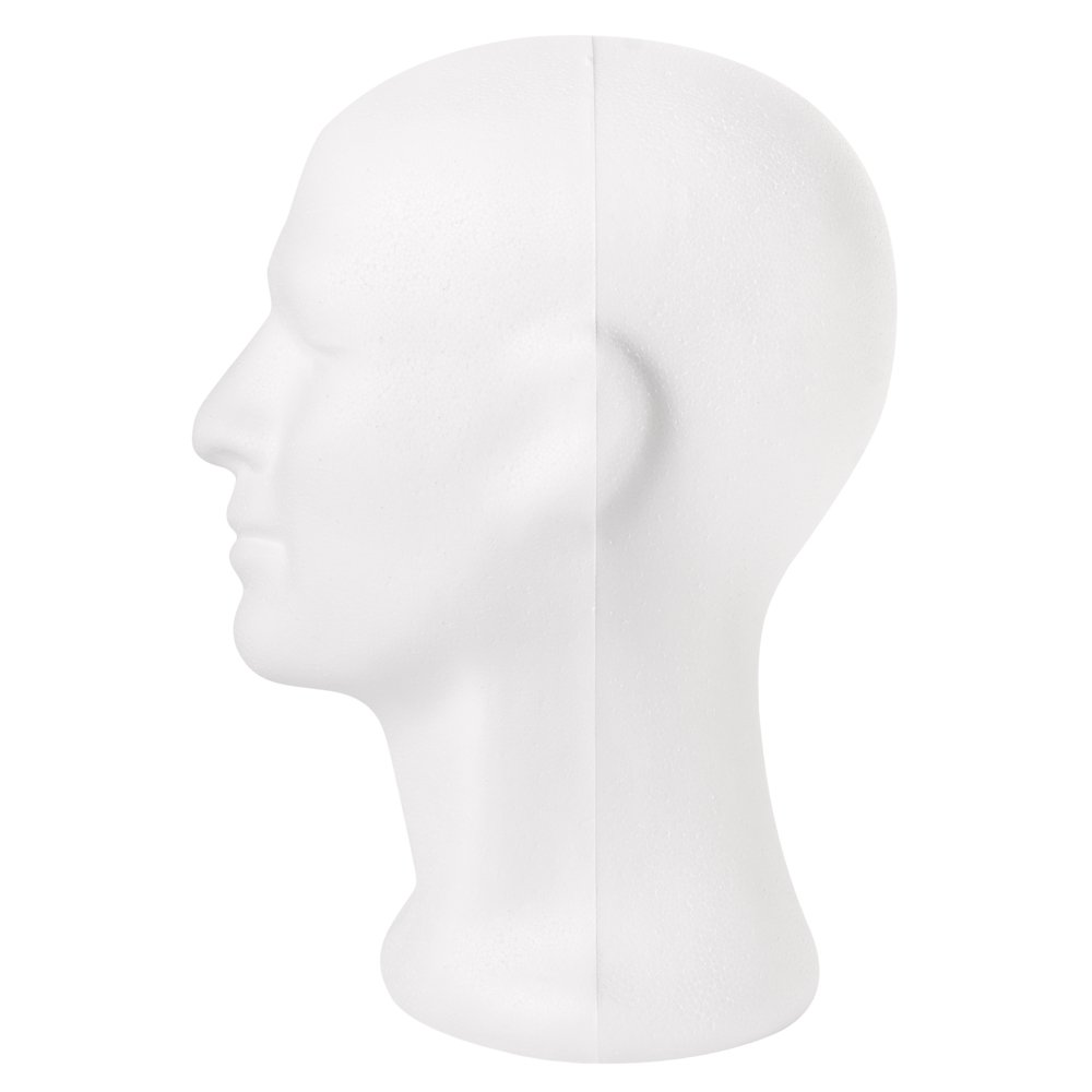 Rayher 3396600 Styropor-Kopf, männlich, 30,5 cm