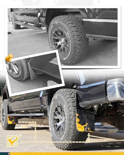 Image of Trumgeta 4PCS Upgraded Adjustable Truck Mud Flaps Fit for Ford Ranger 2024 2025 2026 Splash Guards Mudflaps for Pickup Trucks Accessories