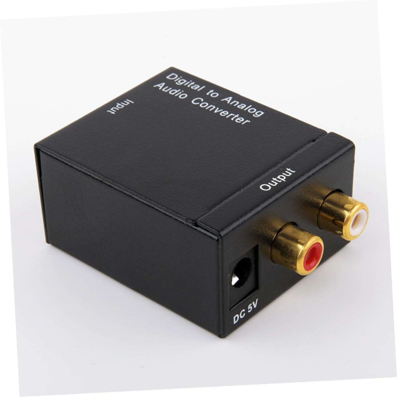 jojofuny 3pezzi Convertitore Audio Digitale Analogico Con Selettore Ottico e Coassiale Facile Installazione e Trasmissione Senza Rumore Compatibile Con Tv e Cuffie Nero