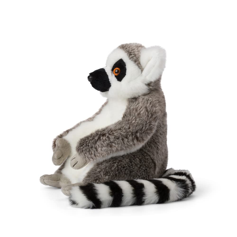 WWF Plüschtier Lemur (23cm), besonders Flauschige und lebensechte Plüschtierkollektion des WWF, hohe Qualitäts- und Sicherheitsstandards, auch für Babys geeignet, Mehrfarbig