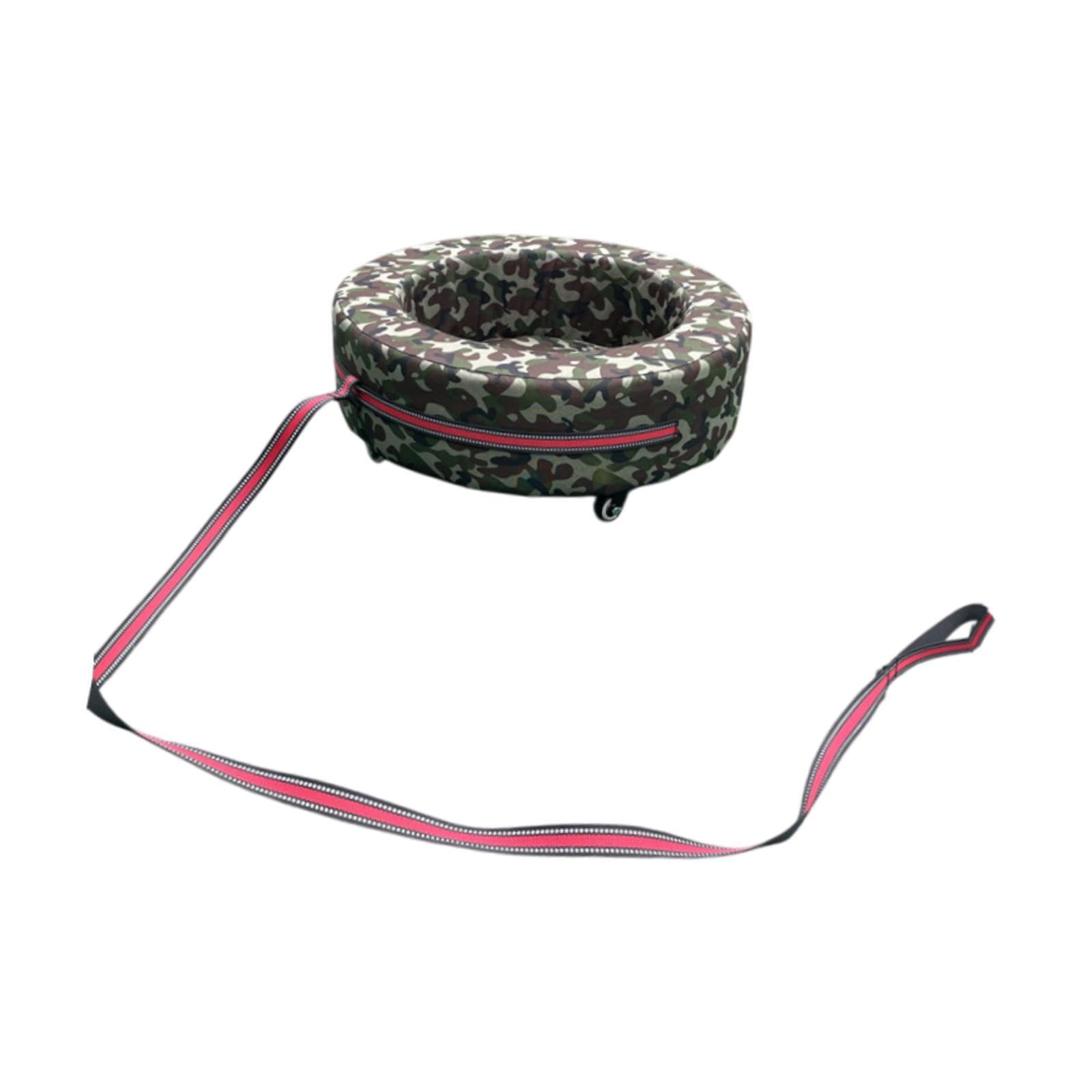 DYNWAVE Kids Hand Pulled Cart with Wheels Comfortable Kindergarten Toy Children's Soft Tire Cart for Park Playground Group Activities