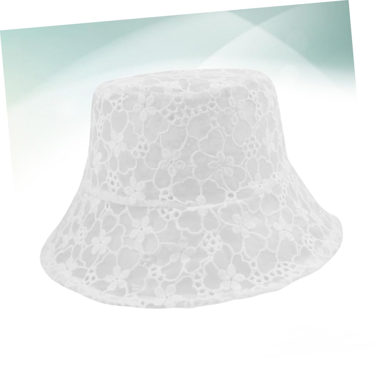 Veemoon Lot De 3 en Dentelle Chapeaux De Plage Chapeau De Soleil pour Adulte Protection Solaire Protection UV Chapeau De Pêcheur Blanc