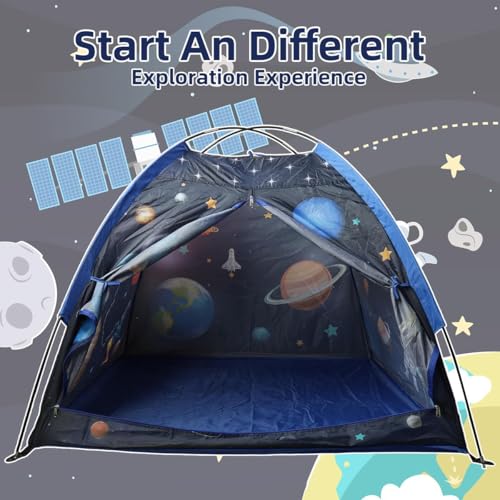 Image of Kids Play Tent House | Kids Tent House Foldable | Tent for Camping | Toys for 2+ Years Girls and Boys| Light Weight Water Repellent |Play Tent for 2 Person (Space) (Rocket Tent Big= China)