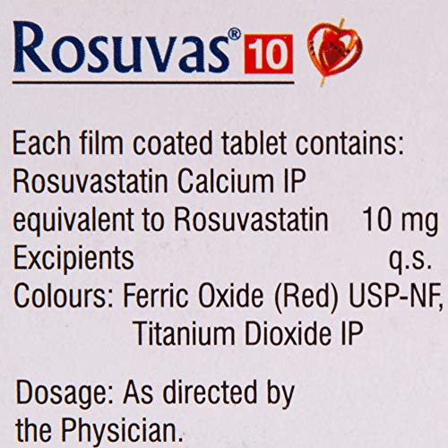 Image of Rosuvas 10 - Strip of 15 Tablets