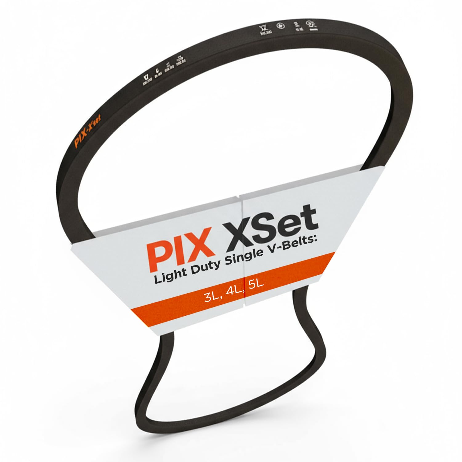 PIX V-Belt, 3L285 (3/8" x 28.5") - Replacement Wrapped Rubber Drive Belt Compatible with Lawn Mowers, Small Engines, Compressors, and Pumps