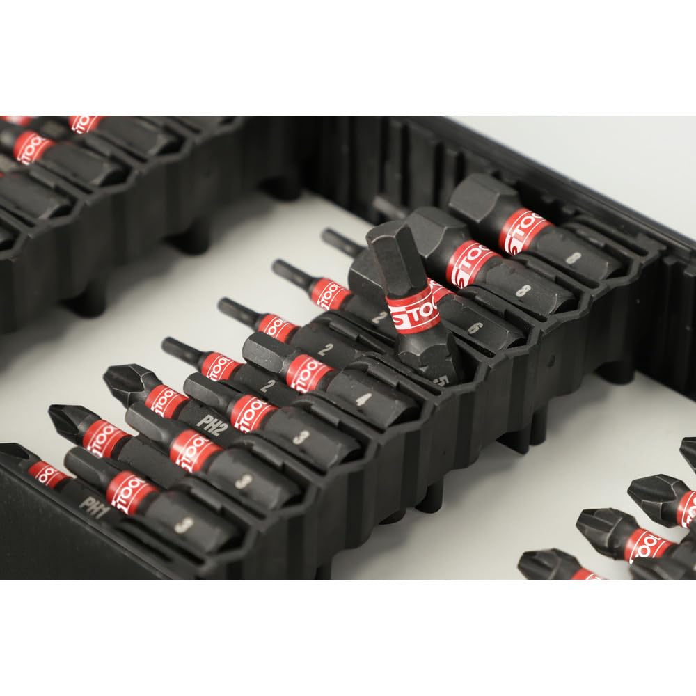 KS Tools 515.2302F Coffret d'embouts de vissage à chocs - coffret | Coffret d'embouts de vissage à chocs 1/4'', 76 pièces, outillage professionnel, chrome vanadium