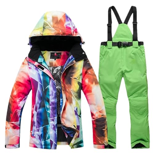 GaoLeAve Herren-Schneebekleidung Anzug-Sets Snowboard-Kleidung wasserdichte Winter-Skijacke und Hose Jacket Pant1_b XS