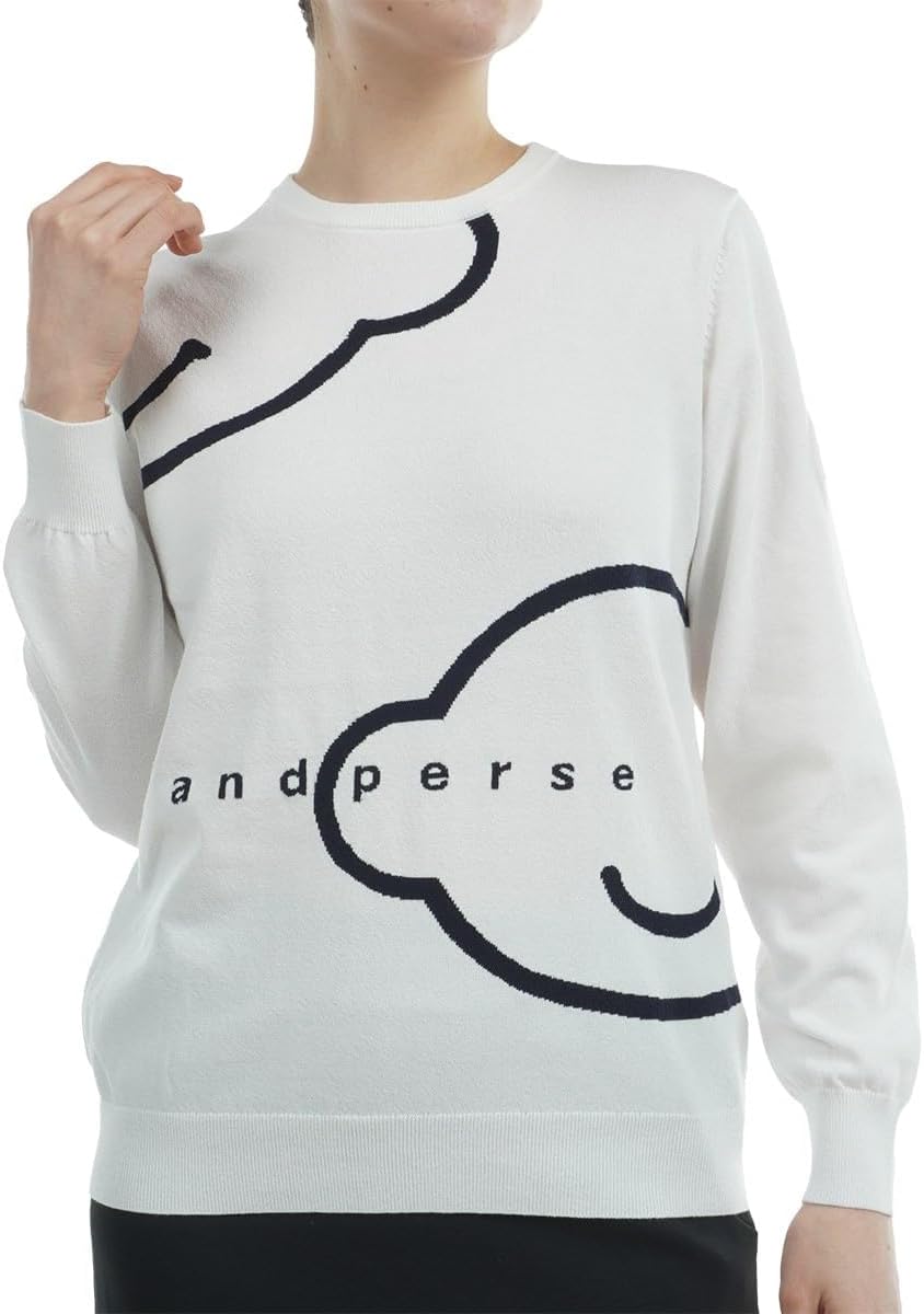 [アンパスィ] セーター レディース ゴルフウェア afs2304a1 M(M) ホワイト(10)