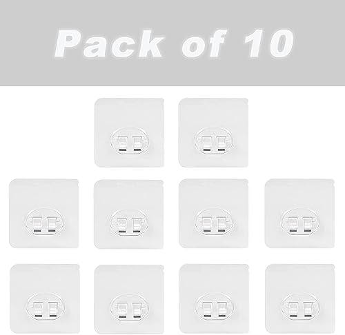 Miniatura 9 de Paquete de 10 calcomanías adhesivas de repuesto para estante de esquina, cesta de baño, estante de ducha, colgante