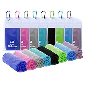 Cooling Towel Instant Evaporative Cooling,Snap Cooling Towel for Sports,Yoga,Golf,Gym,Neck,Workout and More(40”x 12…