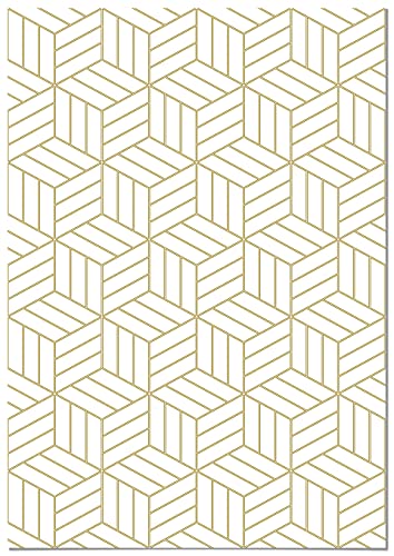 Panorama Papier Peint Adhésif Cubes 66x300 cm Imprimé sur Vinyle Textile - Installation Facile, Lavable et Résistant