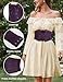 Scarlet Darkness Renaissance Corset Belt for Women Lace Overlay Front Wide Waist Belt Goth Pirate Costume Accessories Purple S