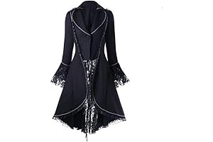 Gothic Steampunk Jacket Long Victorian Waistcoat Jacket for Women