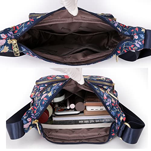 Image of Pealwel Women Shoulder Handbag Roomy Multiple Pockets Bag Ladies Crossbody Purse Tote Top Handle Satchel