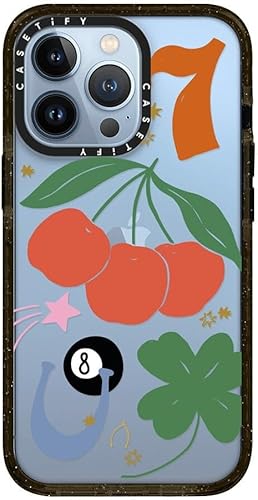 Miniatura 2 de CASETiFY Funda para iPhone 13 Pro Impacto a prueba de golpes - Lucky - Negro transparente