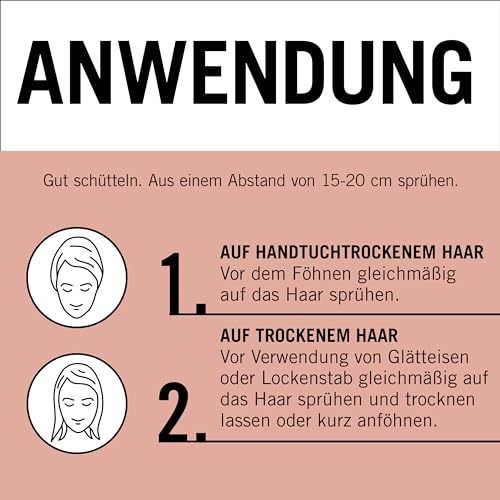 Taft x Gliss Hitzeschutz-Spray Lovely Long (150 ml), Multitasking-Spray bietet Hitzeschutz bis zu 230°, Schutz vor Spliss und langanhaltende definierte Styles