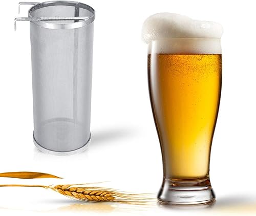 Miniatura 7 de JoyTube Colador de araña de 300 micrones de 6 x 14 pulgadas para hervidor de filtro de cerveza casera