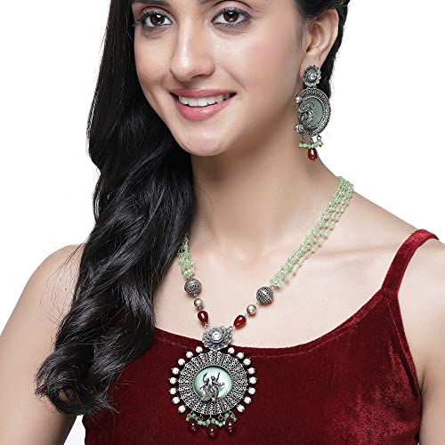 Antique Matte God Krishna Jewellery Set