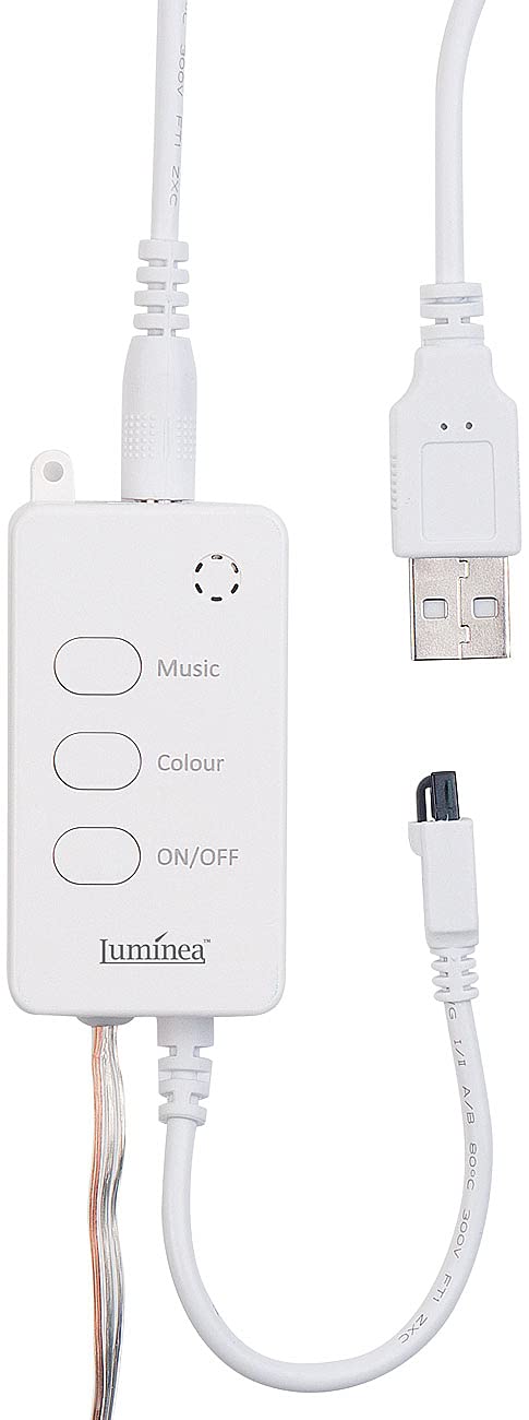 2 guirlandes à LED RVB connectées compatibles commandes vocales - 5 m [Luminea Home Control]