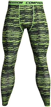 Mens Camouflage Compression Pants Tights Leggings,Sports Baselayer Workout Fitness Running Yoga Cool Dry Compression Pants(COLOR-6-XXL)