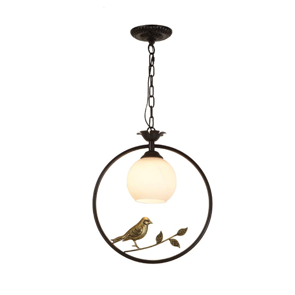 Lampe décorative à LED et suspension rétro en fer pour couloir