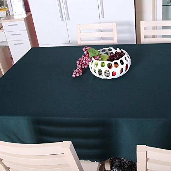 Conference table Tablecloths Dust-proof Table cloth Tabletop cover For Wedding Restaurant Party Banquet Decoration-Grass green 220x340cm(87x134inch)